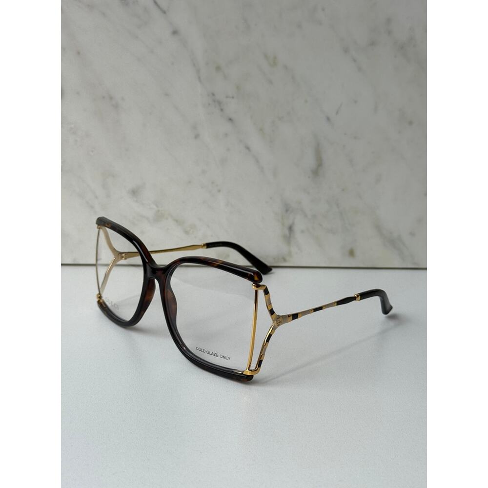 NEW Gucci GG0592O Oversized Square Brown Eyeglasses $565 - Picture 3 of 6